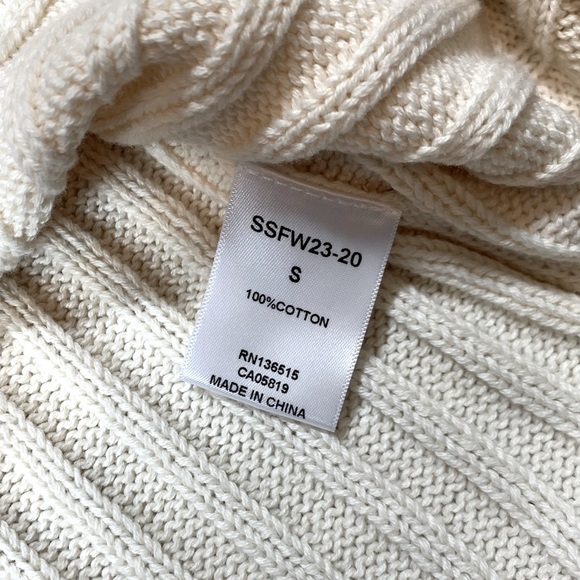 NWT Stitches + Stripes Ribbed V-Neck Maxi Sweater Dress Women Cotton Small Med - Picture 6 of 7